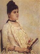 Giovanni Fattori Portrait of the Stepdaughter oil